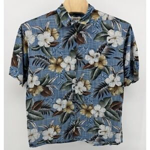 Hawaiian Shirt Men's Size 2XL / 3XL Pineapple Floral Drinks Tropical Beach Aloha